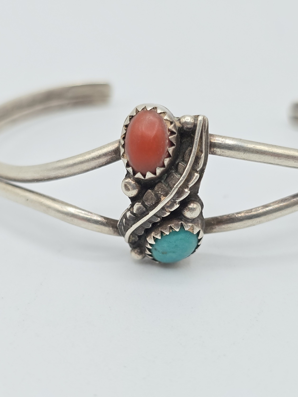 VTG Sterling Silver Cuff Bracelet Southwestern Style Size 5.25" 9g READ - Picture 5 of 15